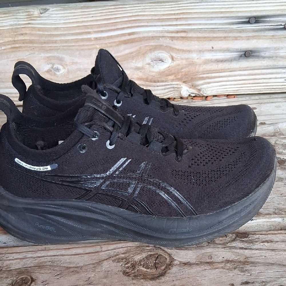 Asics Gel Niumbus 26 Womens Black Running Shoes - Picture 7 of 13